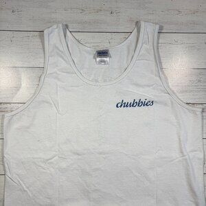 Chubbies Men's Tank - Sky's Out Thighs Out - Large